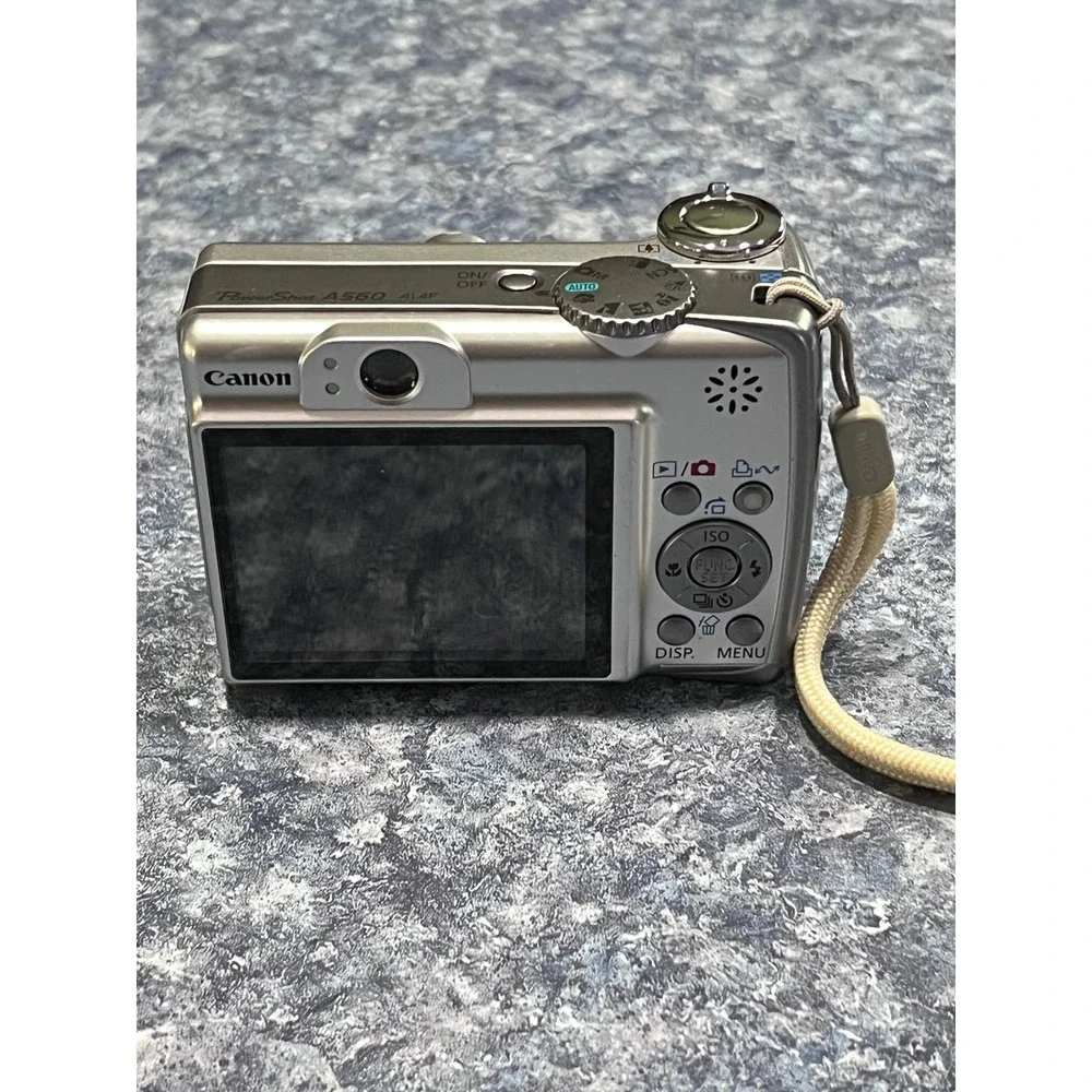 Canon PowerShot A560 7.1MP Digital Camera Silver 4x Optical Zoom PC1229